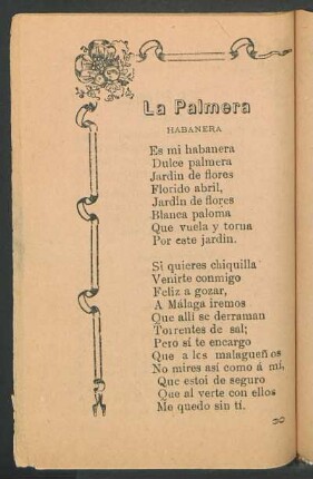 La palmera : Habanera