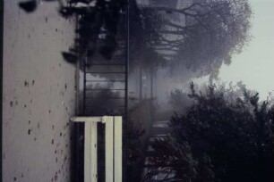 Wall, Allee, trübes Wetter, Detmold; farbig
