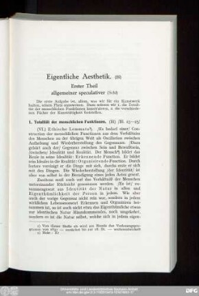 1. Totalität der menschlichen Funktionen.