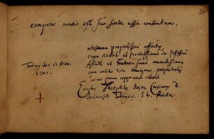 Majer, Ernst Theophil. Tübingen, 17.11.1703.