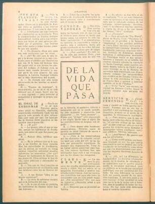 De la vida que pasa