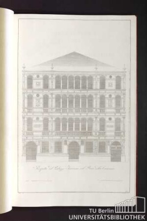Prospetto del Palazzo Trevisan sul rivo della canonica