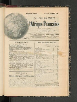 No. 12. Décembre