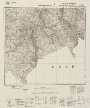 5542 Johanngeorgenstadt, Topographische Karte 1:25000 (4cm - Karte)