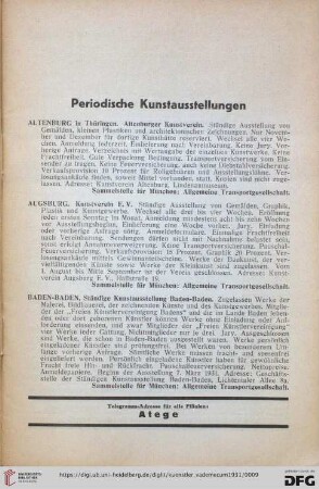 Periodische Kunstausstellungen