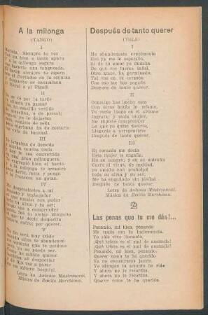 A la milonga : (Tango)