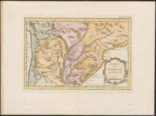 Carte Du Paraguay et des Pays Voisins