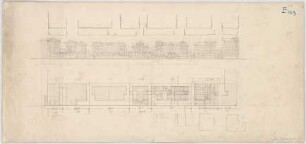 Thiersch, August ; München, Heßstr.; Privathaus - Grundriss, Ansicht