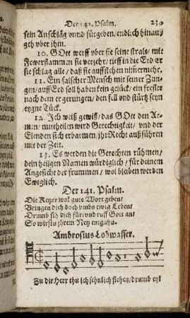 Der 141. Psalm. - Der 150. Psalm.