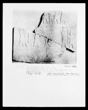 Löwenjagd, Relief aus dem Palast von Ninive?