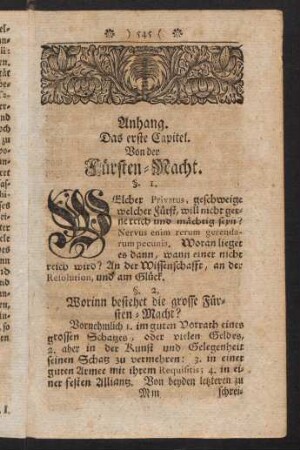 545-552, Das erste Capitel