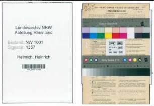 Entnazifizierung Heinrich Helmich, geb. 05.12.1917 (Verwaltungsanwärter)