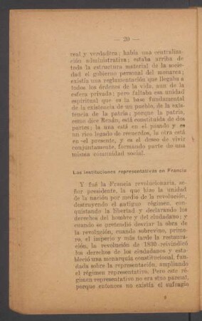 Las instituciones representativas en Francia