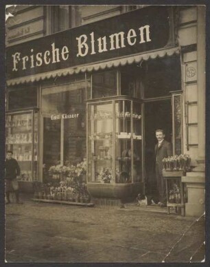 Ansichtskarte Blumenhandlung in der Blücherstraße 60
