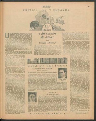 Guía de lecturas : La ciudad del bosque [y] Gleba