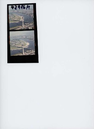 Rheinbrücken - Fernmeldeturm, 1986