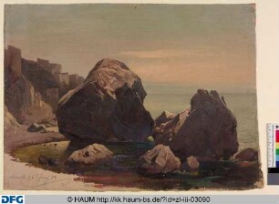 Felsen an der Küste von Amalfi