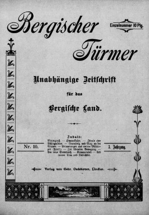 Bergischer Türmer. 1905-1912