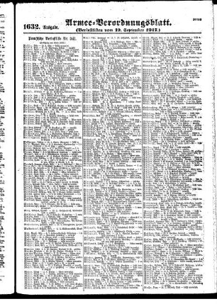 1632. Ausgabe. Mittwoch, 19. September 1917