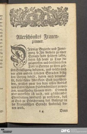 Allerschönstes Frauenzimmer