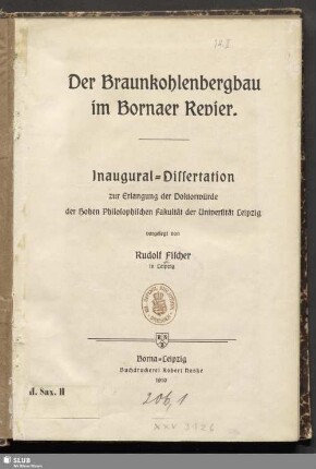 Der Braunkohlenbergbau im Bornaer Revier