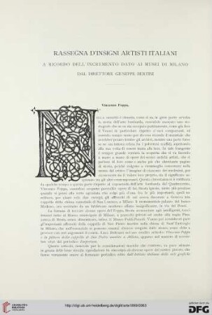 2: Rassegna d'insigni artisti italiani a ricordo dell' incremento dato ai musei di Milano dal direttore Giuseppe Bertini