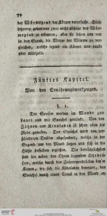 Fünftes Kapitel