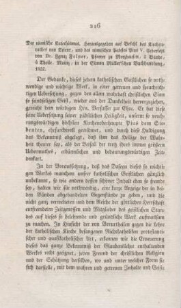 216-222 "Der römische Katechismus" übersetzt von Ignaz Felner