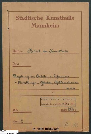 Vergabe von Arbeiten und Lieferungen