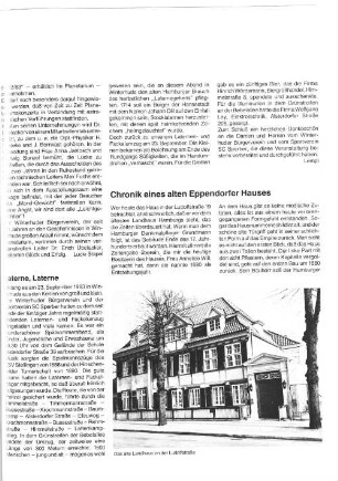Chronik eines Eppendorfer Hauses