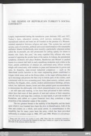 3. The Demise Of Republican Turkey's Social Contract?