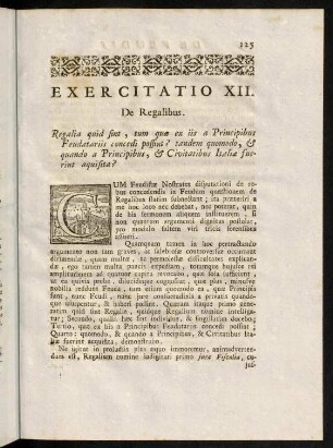 125-140, Exercitatio XII.