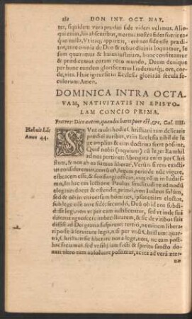 Dominica Intra Octavam, Nativitatis ...