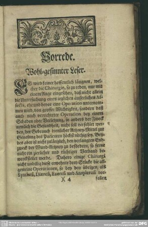 Vorrede. Wohl-gesinnter Leser