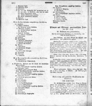 Pflanzen aus Silimans americanischen Journal seit 1819