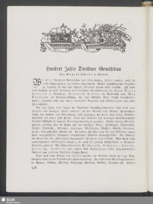 Hundert Jahre Dresdner Gemüsebau
