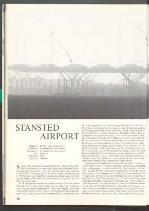 Beispiel Airport: Flughafen Stansted