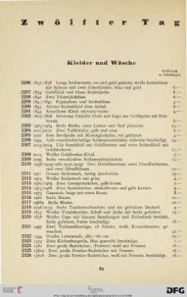 Zwölfter Tag (Nr. 2296-2377)