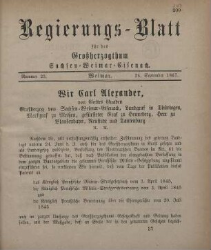 Nr. 23 : 26. September 1867