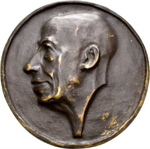 Medaille auf Julius Baum aus dem Jahr 1960