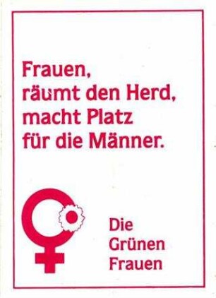 Eigenwerbung der Grünen-Frauen