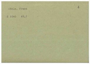 Abele, Franz