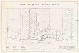 Siedlerstelle 1500 qm: Grundriss 1:100