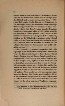 Ein Fall von Nitrobenzolvergiftung