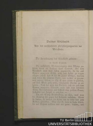 Dritter Abschnitt. Von den verschiedenen Fortpflanzungsarten des Weinstocks.