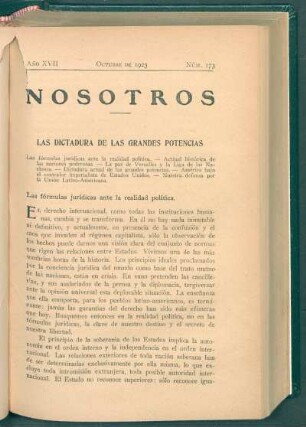 Las dictadura de las grandes potencias