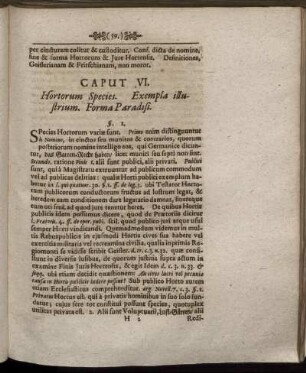 Caput VI. Hortorum Species. Exempla illustrium. Forma Paradisi.