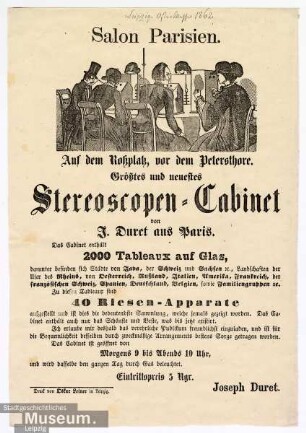 Salon Parisien. Stereoscopen-Cabinet