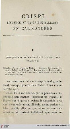 I Quelques particularités des caricatures italiennes
