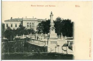 Bilin. Dr. Ritter von Reuss-Denkmal und Kurhaus